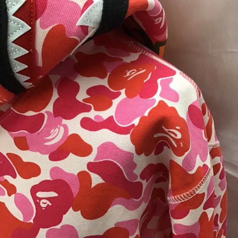 アベイシングエイプ A BATHING APE パーカー 長袖 ジップパーカー サルカモ シャークパーカー XXL 総柄 マルチカラー / マルチカラー /  メンズ USED 古着 中古 10122069