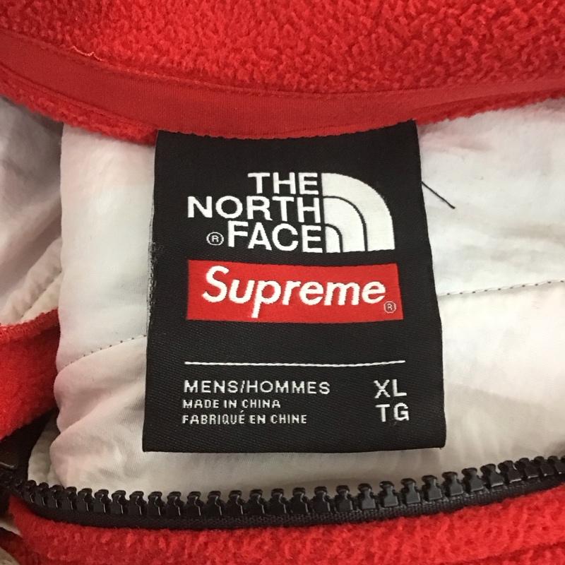 シュプリーム Supreme ジャケット、上着 ジャンパー、ブルゾン nf0a37os 17SS TRANSANTARCTICA フリースジャケット THENORTHFACE コラボ XL ロゴ、文字 赤 / レッド /  メンズ USED 古着 中古 10106324