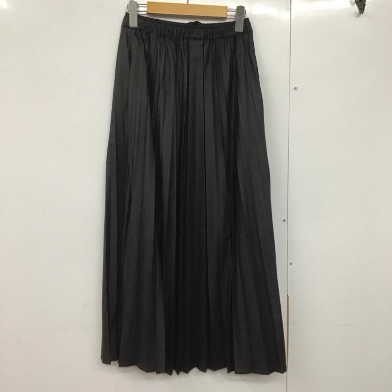 ニコアンド niko and... スカート ロングスカート L 無地 黒 / ブラック /  レディース USED 古着 中古 10143398