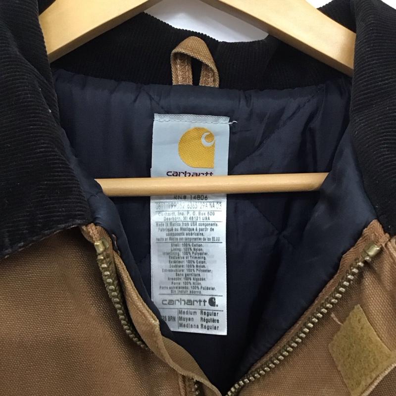 カーハート Carhartt ジャケット、上着 ジャケット、ブレザー ジップアップジャケット アウター 古着 カラージャケット M ロゴ、文字 ベージュ / ベージュ /  メンズ USED 古着 中古 10137649