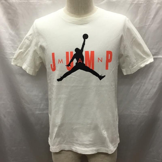 エアジョーダン AIR JORDAN Tシャツ 半袖 cd5617-100 ジョーダンバスケットボールトップス 半袖カットソー プリントTシャツ M プリント 白 / ホワイト /  メンズ USED 古着 中古 10121790