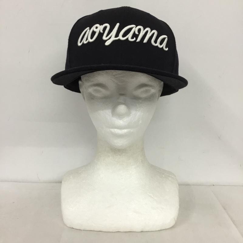 ニューエラ NEW ERA 帽子 キャップ MR.GENTLEMAN ウール 58.7cm 59FIFTY ロゴ、文字 紺 / ネイビー /  メンズ USED 古着 中古 10146324