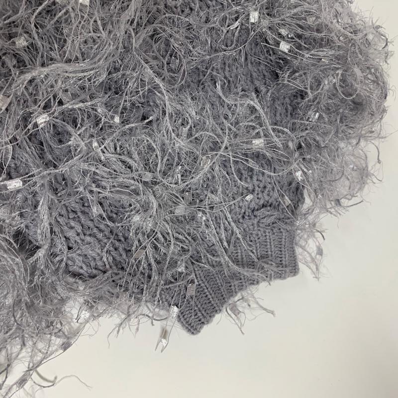 ワンアフター アナザー ナイスクラップ one after another NICE CLAUP カーディガン 長袖 2017 秋 autumn 830100 FREE  灰 / グレー /  レディース USED 古着 中古 10011842