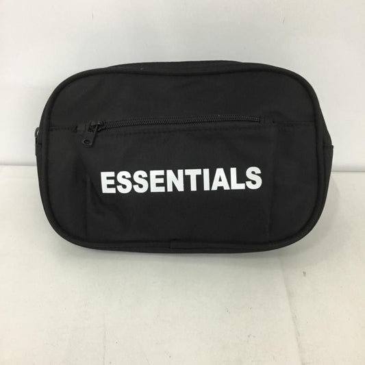 エッセンシャルズ ESSENTIALS ウエストバッグ ウエストバッグ ウエストポーチ ロゴ、文字 黒 / ブラック /  メンズ USED 古着 中古 10130245