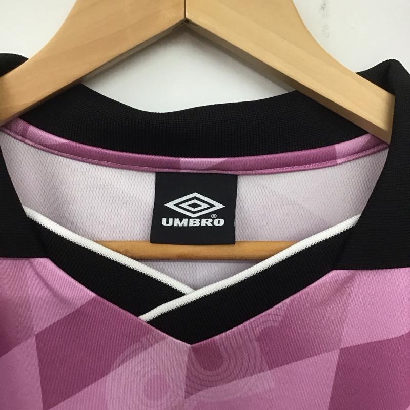 アンブロ UMBRO シャツ、ブラウス 半袖 半袖カットソー プリントTシャツ 半袖シャツ ユニフォーム M プリント 桃 / ピンク /  メンズ USED 古着 中古 10139300