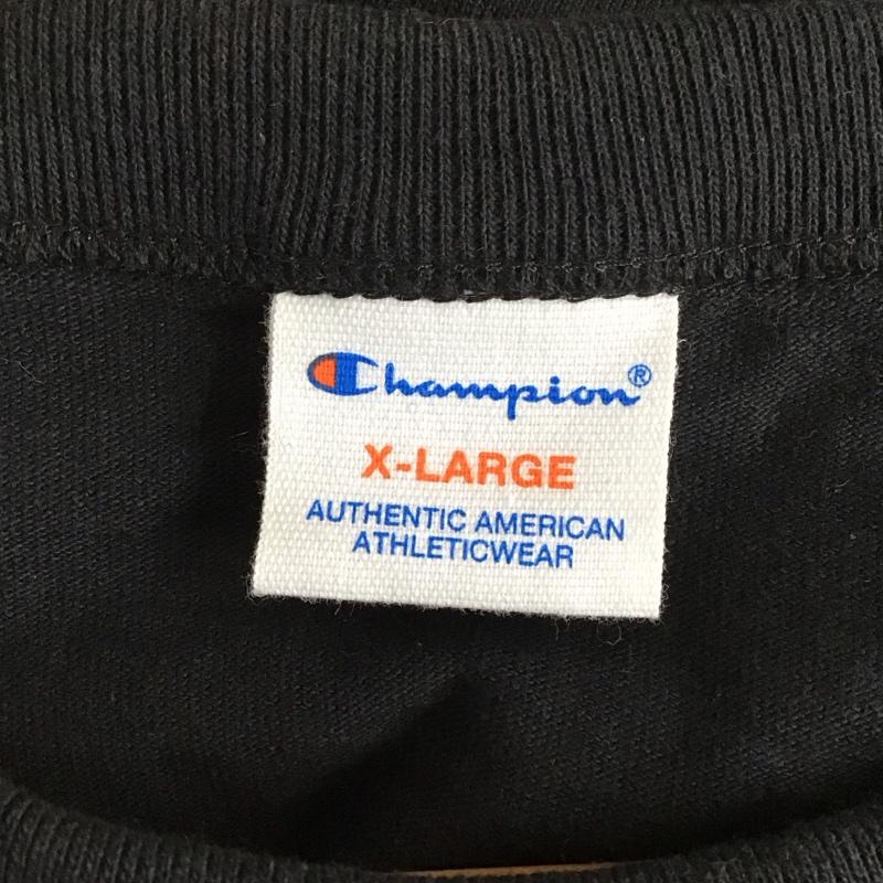 チャンピオン Champion Tシャツ 半袖 C3-U301 ショートスリーブTシャツ TOKYO XL ロゴ、文字 黒 / ブラック /  メンズ USED 古着 中古 10131333