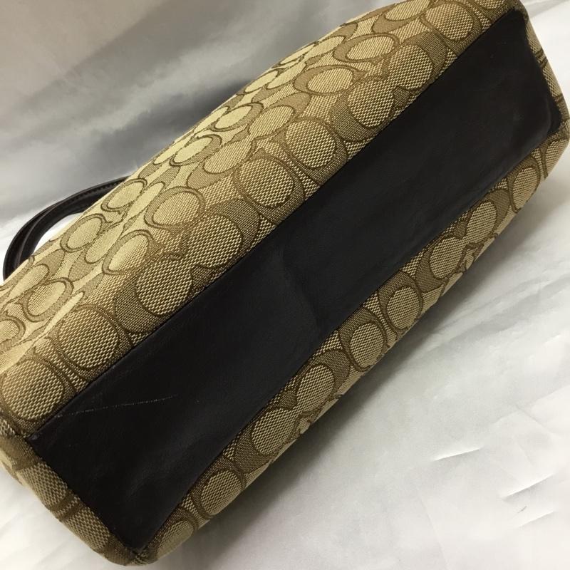 コーチ COACH ハンドバッグ ハンドバッグ F36625 シグネチャー 2WAY 総柄 ベージュ / ベージュ / X 茶 / ブラウン /  レディース USED 古着 中古 10119659