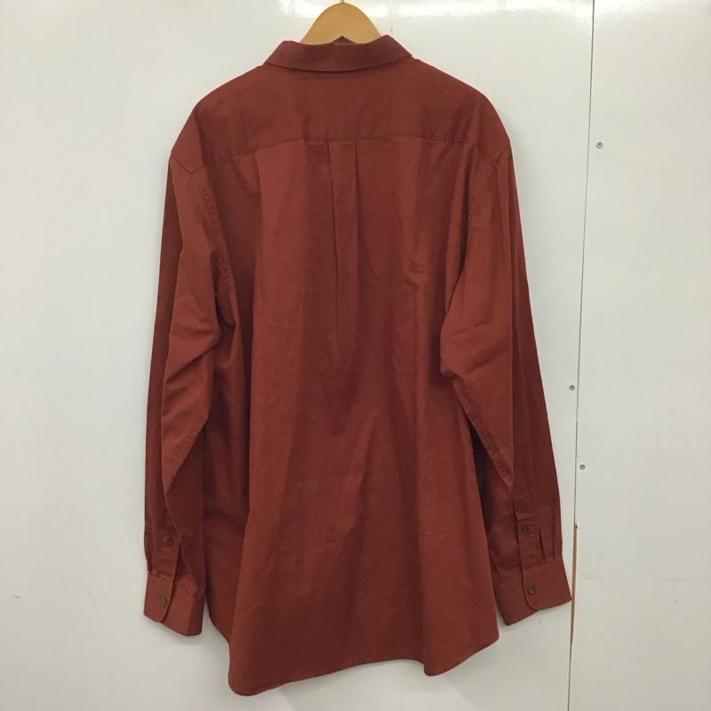 ラルフローレン RALPHLAUREN シャツ、ブラウス 長袖 長袖シャツ 無地シャツ カラーシャツ ボタンダウンシャツ XL 無地 えんじ / ワインレッド /  メンズ USED 古着 中古 10134947