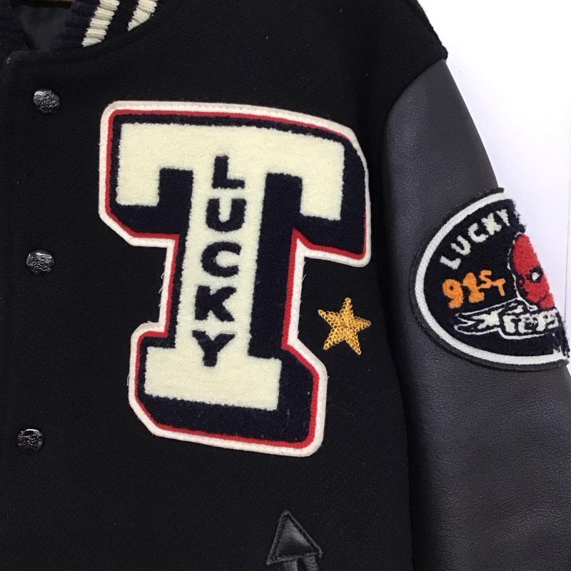 テッドマン TEDMAN ジャケット、上着 ジャンパー、ブルゾン tdj-100 00 スタジャン アウター 40 ロゴ、文字 黒 / ブラック /  メンズ USED 古着 中古 10149942
