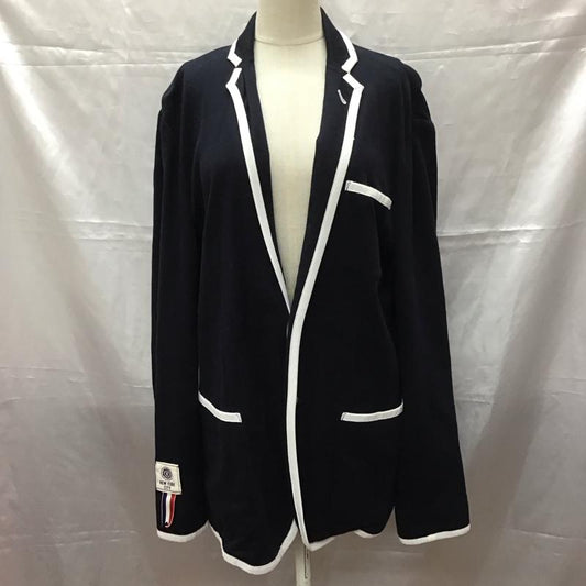トミーヒルフィガー TOMMY HILFIGER ジャケット、上着 ジャケット、ブレザー 11-4511107-040 L ワンポイント 紺 / ネイビー / X 白 / ホワイト /  レディース USED 古着 中古 10112410