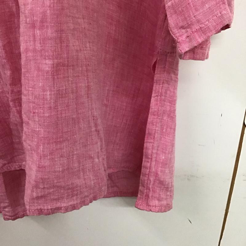 シンプリシテェ Simplicite シャツ、ブラウス 長袖 リネンシャツ 無地 桃 / ピンク /  レディース USED 古着 中古 10132776