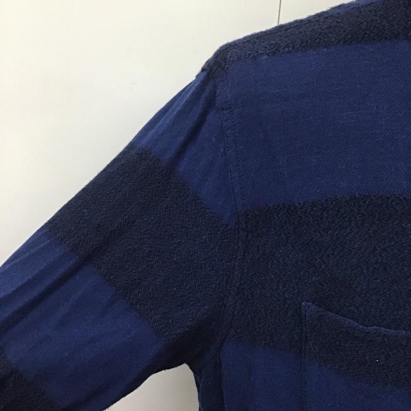 クーティー COOTIE シャツ、ブラウス 長袖 L 無地 青 / ブルー /  メンズ USED 古着 中古 10108064