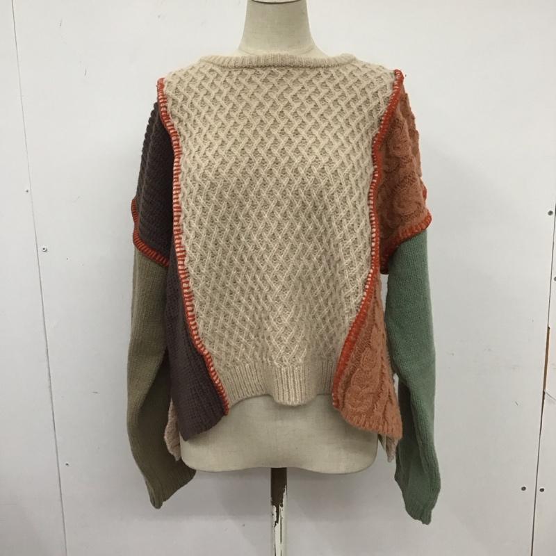ビームス BEAMS ニット、セーター 長袖 長袖ニットカットソー ニット セーター クルーネックニット  マルチカラー / マルチカラー /  レディース USED 古着 中古 10124231