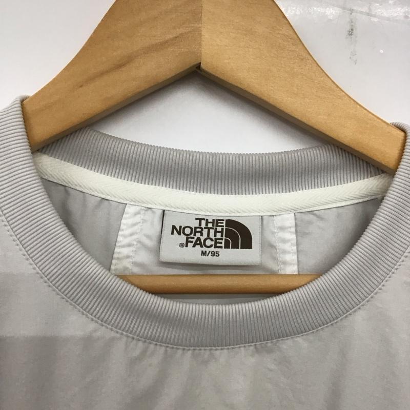 ザノースフェイス THE NORTH FACE カットソー 長袖 nm5mq03n アルバーニークルーネック ナイロン 長袖スウェットトレーナー M ロゴ、文字 白 / ホワイト / X 灰 / グレー /  メンズ USED 古着 中古 10140276