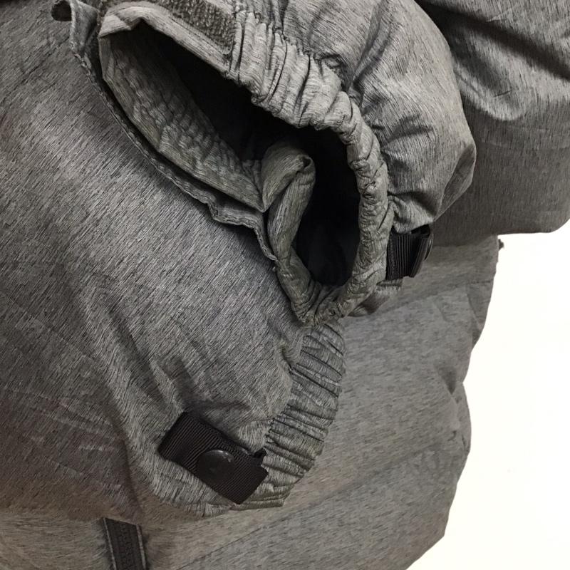 ザノースフェイス THE NORTH FACE ジャケット、上着 ジャンパー、ブルゾン ジップアップジャケット ジャンパー ジャケット ダウンジャケット アウター L ロゴ、文字 黒 / ブラック / X 灰 / グレー /  メンズ USED 古着 中古 10121023