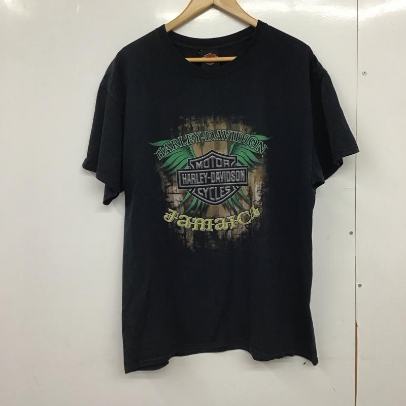 ハーレーダビッドソン Harley-Davidson Tシャツ 半袖 L プリント ダークグレー / ダークグレー /  メンズ USED 古着 中古 10150875