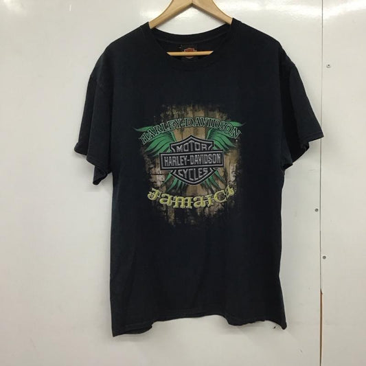 ハーレーダビッドソン Harley-Davidson Tシャツ 半袖 L プリント ダークグレー / ダークグレー /  メンズ USED 古着 中古 10150875