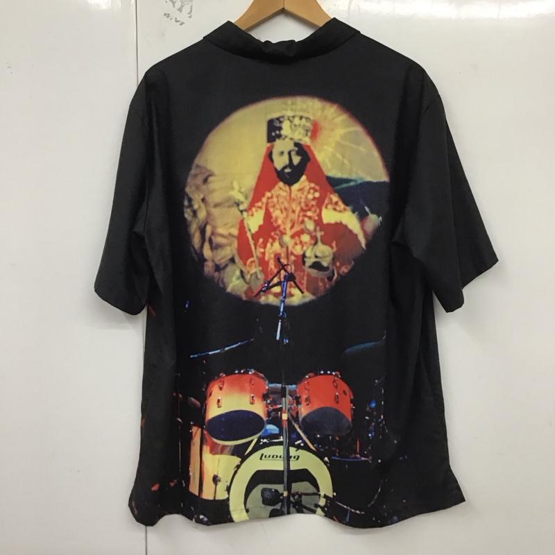 アップルバム APPLEBUM シャツ、ブラウス 半袖 半袖シャツ プリントシャツ zion L プリント 黒 / ブラック /  メンズ USED 古着 中古 10129874