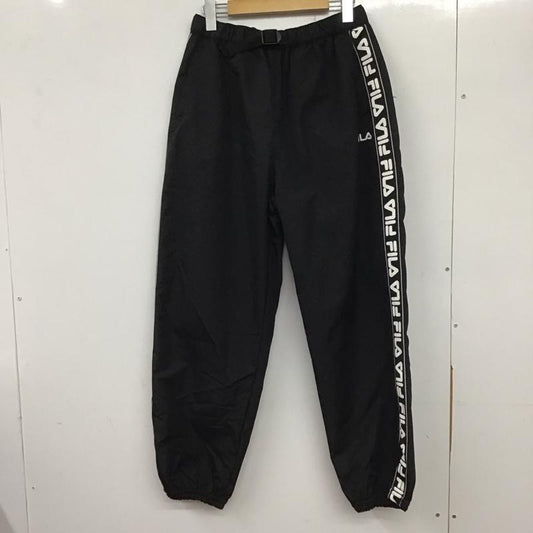 フィラ FILA パンツ ワークパンツ、ペインターパンツ ワイドパンツ カジュアルパンツ ワークパンツ スポーツウェア M ロゴ、文字 黒 / ブラック /  メンズ USED 古着 中古 10137977