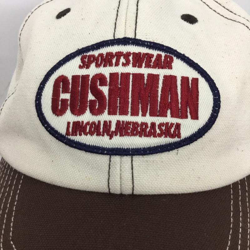 クッシュマン CUSHMAN 帽子 キャップ 29027 ロゴ、文字 茶 / ブラウン / X アイボリー / アイボリー /  メンズ USED 古着 中古 10124238