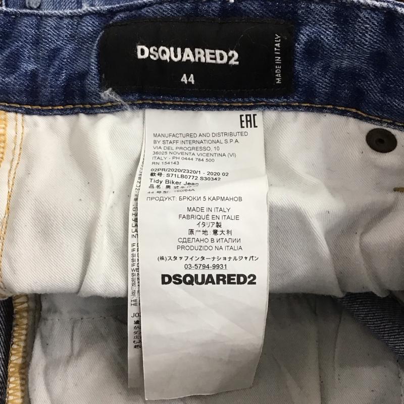 ディースクエアード2 DSQUARED2 パンツ デニム、ジーンズ TIDY BIKER JEAN 44 ストレッチ ダメージ加工 青 / ブルー /  メンズ USED 古着 中古 10146533