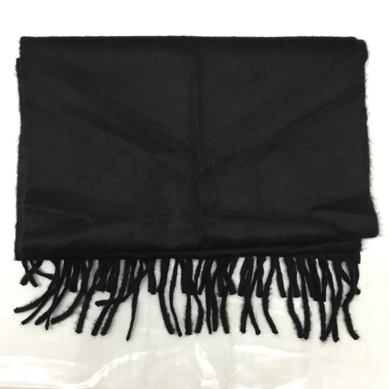 ブルックスブラザーズ BROOKS BROTHERS マフラー マフラー カシミヤ スコットランド ロゴ、文字 黒 / ブラック /  メンズ USED 古着 中古 10113641