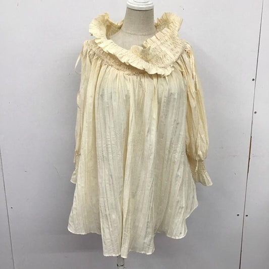 スナイデル SNIDEL カットソー 長袖 SWFB174130 シャーリングオフショルBL FREE 無地 アイボリー / アイボリー /  レディース USED 古着 中古 10106714