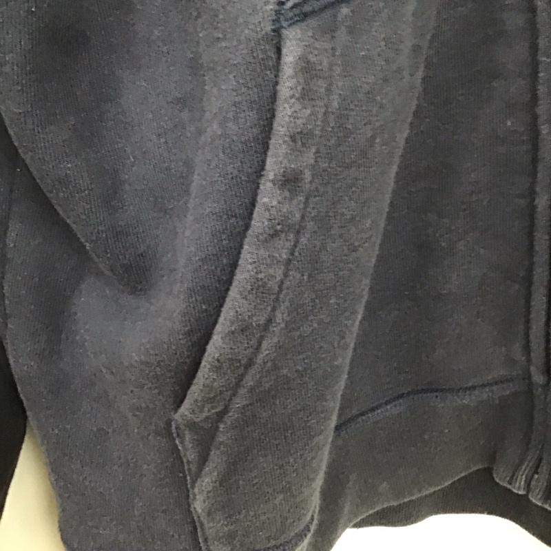 ポロバイラルフローレン Polo by RALPH LAUREN パーカー 長袖 ジップアップパーカー 長袖パーカー カジュアルジャケット 160cm ロゴ、文字 紺 / ネイビー /  ボーイズ USED 古着 中古 10132662