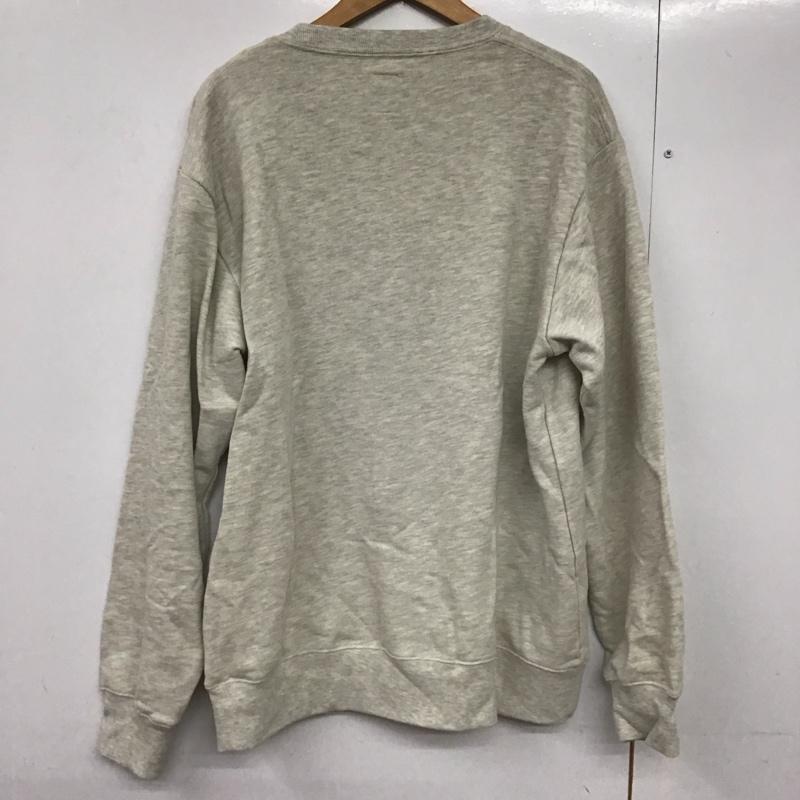 デザインティーシャツストアグラニフ Designtshirtsstoregraniph トレーナー 長袖 長袖トレーナー スウェット クルーネック プルオーバー L ロゴ、文字 灰 / グレー /  メンズ USED 古着 中古 10141790