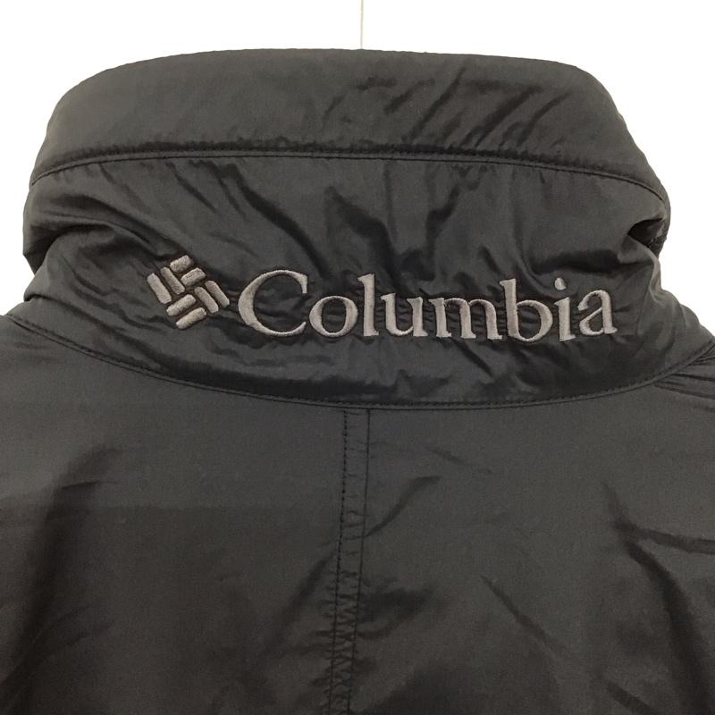 コロンビア Columbia ジャケット、上着 ジャンパー、ブルゾン 218 pm1428 フリースジャケット ジップアップジャケット アウター S ロゴ、文字 黒 / ブラック /  メンズ USED 古着 中古 10140949