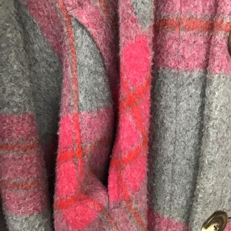 ウ゛ィウ゛ィアンウエストウッドアング Vivienne Westwood Anglomania コート コート一般 15-01-682011 ロング丈 38 チェック 灰 / グレー / X 赤 / レッド / X 桃 / ピンク /  レディース USED 古着 中古 10130589