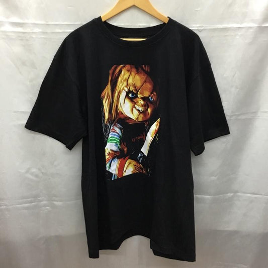 古着 USED Tシャツ 半袖 半袖カットソー プリントTシャツ クルーネックカットソー バンドTシャツ XL プリント 黒 / ブラック /  メンズ USED 古着 中古 10108346