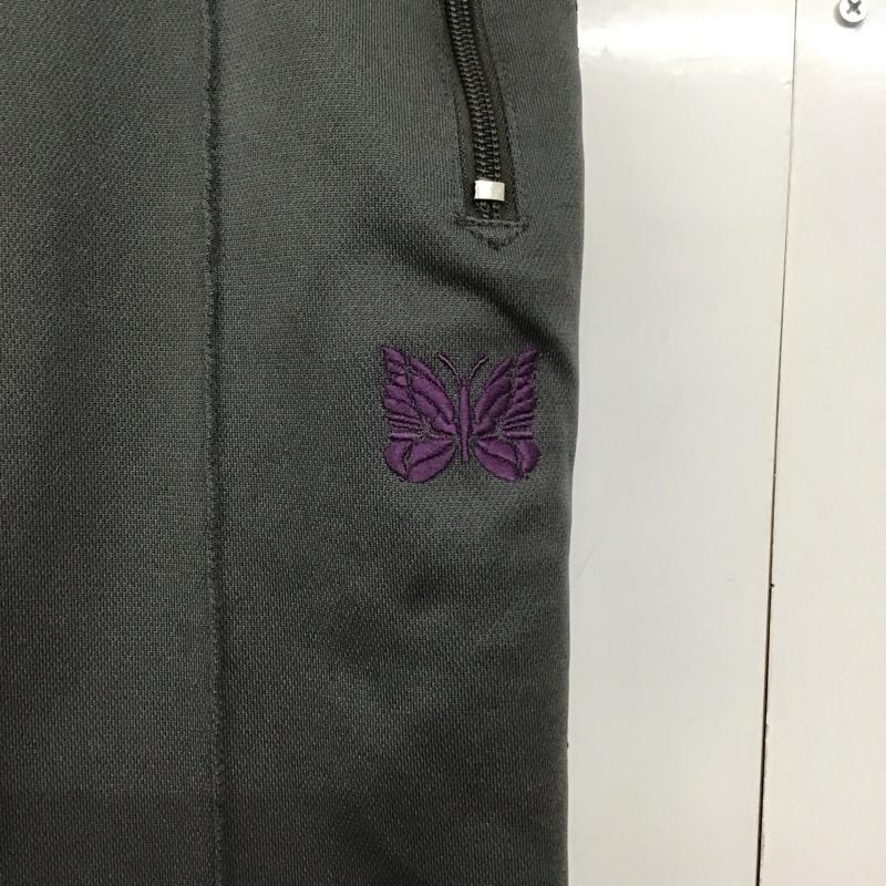 ニードルス Needles パンツ ワークパンツ、ペインターパンツ ワイドパンツ カジュアルパンツ ワークパンツ ジャージ M ロゴ、文字 灰 / グレー /  メンズ USED 古着 中古 10142920