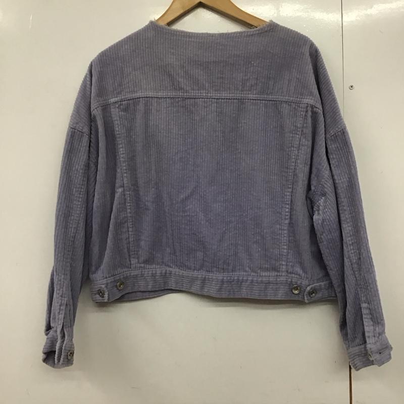 ニコアンド niko and... ジャケット、上着 ジャケット、ブレザー コーデュロイジャケット 無地 紫 / パープル /  レディース USED 古着 中古 10142762