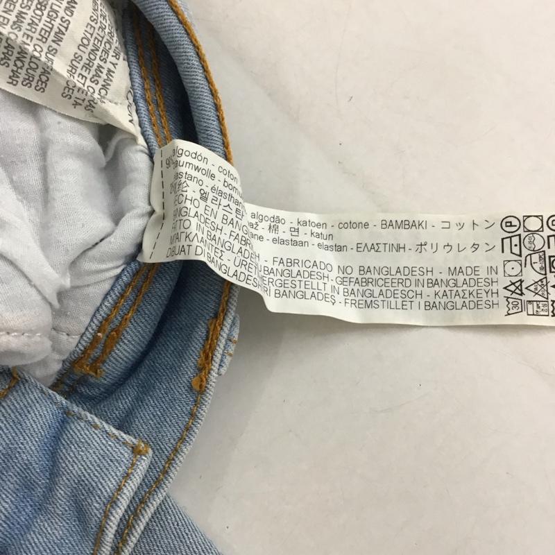 ザラメン ZARA MAN パンツ デニム、ジーンズ デニムパンツ スリムパンツ カジュアルパンツ ストレッチパンツ 42インチ ダメージ加工 インディゴ / インディゴ /  メンズ USED 古着 中古 10136646