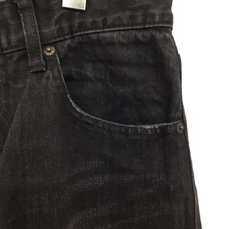 エフエイティー FAT パンツ デニム、ジーンズ デニムパンツ ワイドパンツ カジュアルパンツ 無地 黒 / ブラック /  メンズ USED 古着 中古 10137365