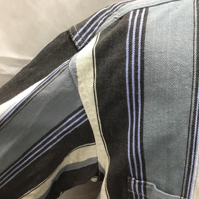 古着 USED シャツ、ブラウス 長袖 CQFORD L ストライプ マルチカラー / マルチカラー /  メンズ USED 古着 中古 10108761