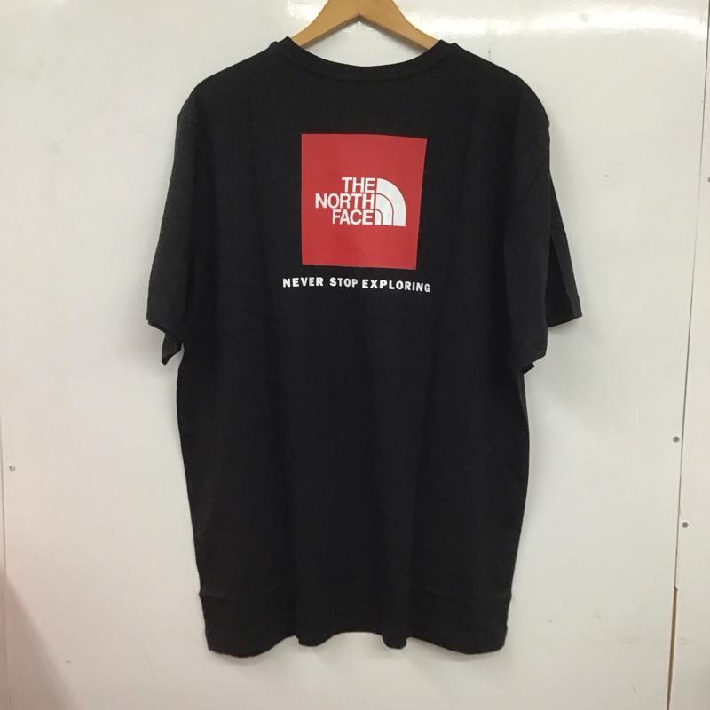 ザノースフェイス THE NORTH FACE Tシャツ 半袖 NF0A87NPJK3 XL ロゴ、文字 X プリント 黒 / ブラック / X 赤 / レッド /  メンズ USED 古着 中古 10132529
