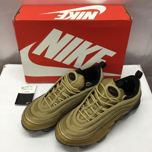 ナイキ NIKE スニーカー スニーカー AJ7291 700 AIR VAPORMAX 97 29cm 箱有 29.0cm ワンポイント 金 / ゴールド / X 黒 / ブラック /  メンズ USED 古着 中古 10111044