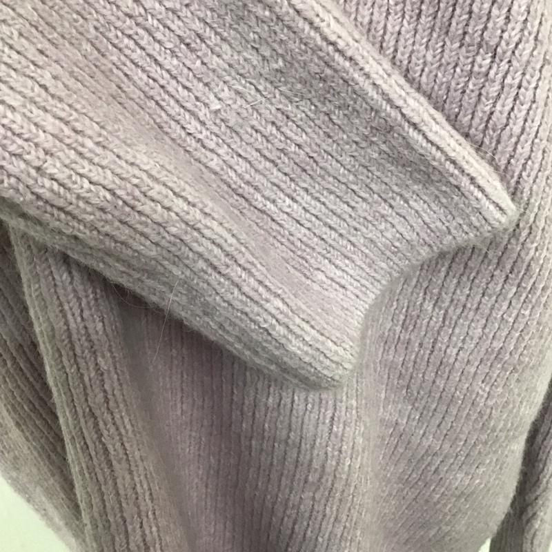 ザラ ZARA ニット、セーター 長袖 5755 340 602 クルーネック L 無地 紫 / パープル /  レディース USED 古着 中古 10119613