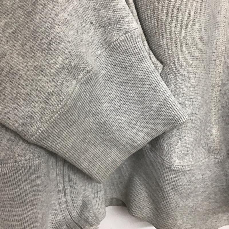 チャンピオン Champion パーカー 長袖 ジップアップパーカー 長袖パーカー カジュアルジャケット XL ロゴ、文字 灰 / グレー /  メンズ USED 古着 中古 10145497