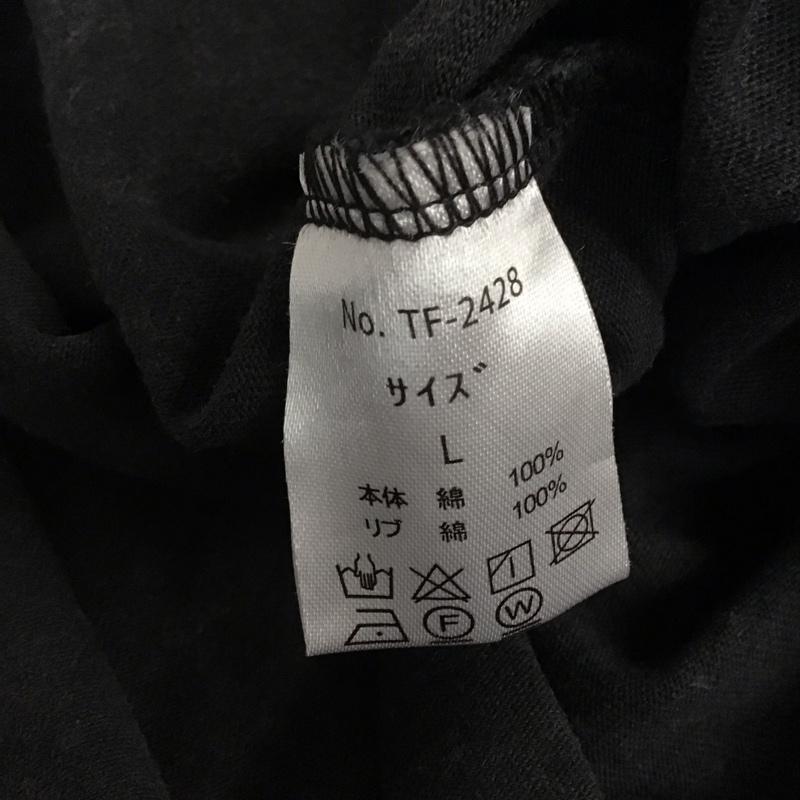 ザッツライフ That s life Tシャツ 半袖 半袖カットソー プリントTシャツ クルーネックカットソー L プリント 黒 / ブラック /  メンズ USED 古着 中古 10142437