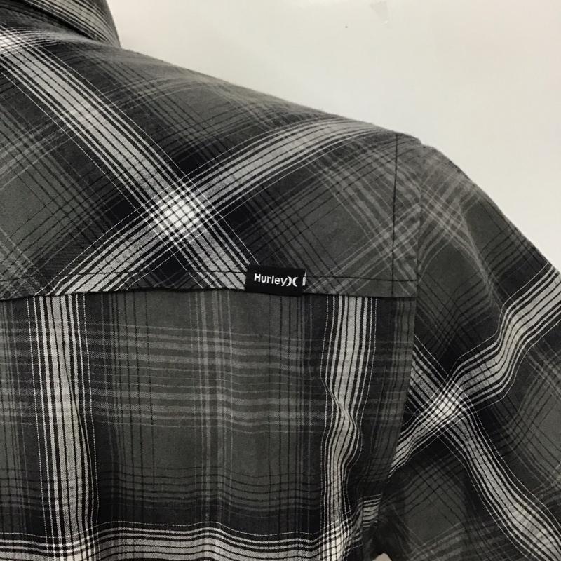 ハーレー Hurley シャツ、ブラウス 半袖 ワークシャツ ウエスタンシャツ S チェック ダークグレー / ダークグレー / X 白 / ホワイト / X 黒 / ブラック /  メンズ USED 古着 中古 10114610