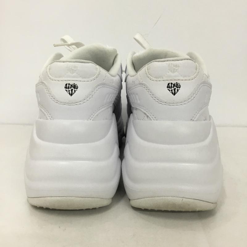 プーマ PUMA スニーカー スニーカー 385335-01 PULSAR WEDGE パルサーウェッジ ATMOS PINK 24cm 箱有 24.0cm ロゴ、文字 白 / ホワイト /  レディース USED 古着 中古 10141542