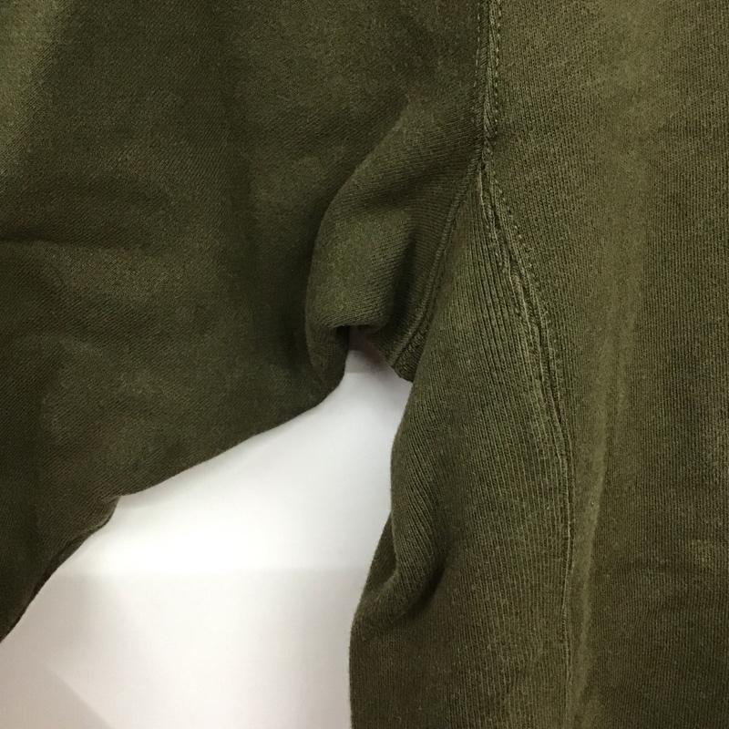 エディーバウアー Eddie Bauer トレーナー 長袖 長袖トレーナー スウェット クルーネック プルオーバー L ロゴ、文字 カーキ / カーキ /  メンズ USED 古着 中古 10143392