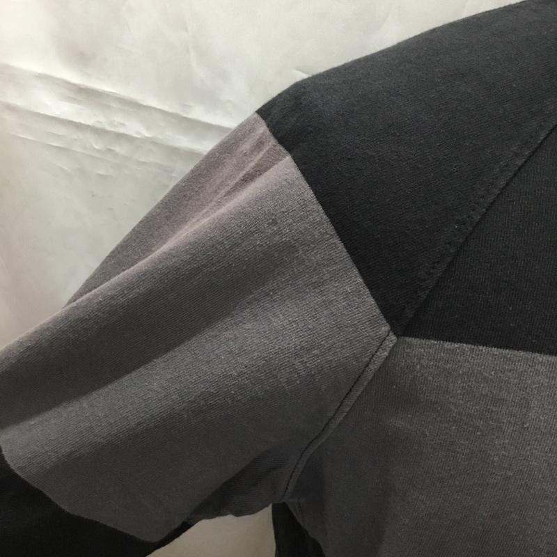ユナイテッドアローズグリーンレーベルリラクシング UNITED ARROWS green label relaxing ジャケット、上着 ジャケット、ブレザー ジップアップジャケット ジャンパー ジャケット カジュアルジャケット M ボーダー柄 黒 / ブラック / X 灰 / グレー /  メンズ USED 古着 中古 10108773