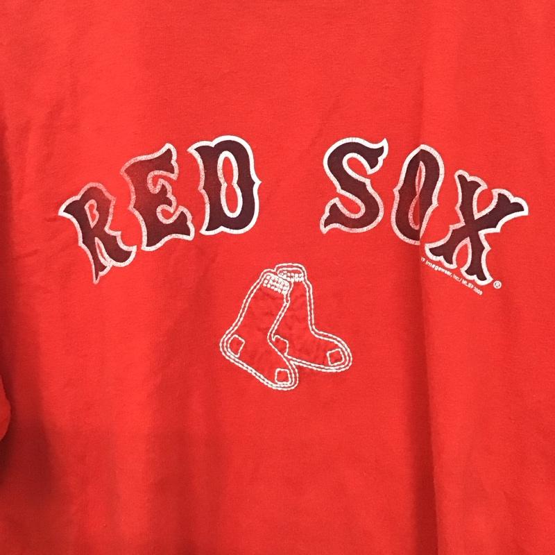 メジャーリーグベースボール MLB Tシャツ 半袖 M 無地 X プリント 赤 / レッド /  メンズ USED 古着 中古 10130155