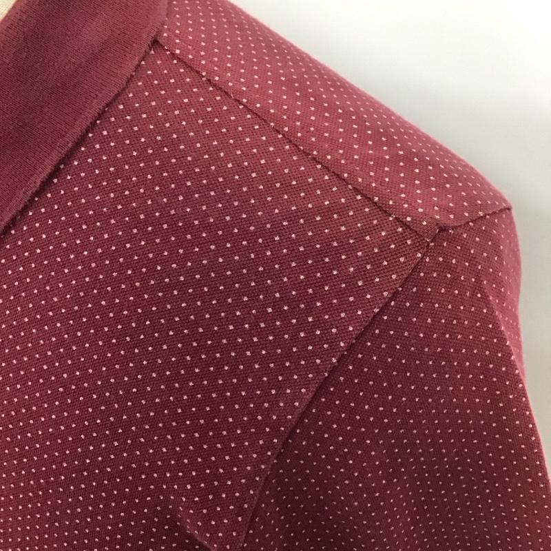 ワコマリア WACKO MARIA ポロシャツ 半袖 半袖ポロシャツ カラーシャツ 半袖カットソー M ドット えんじ / ワインレッド /  メンズ USED 古着 中古 10113111