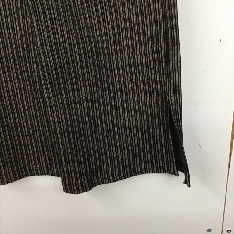 ニコアンド niko and... パンツ ワークパンツ、ペインターパンツ カジュアルパンツ スリムパンツ ストレッチパンツ M ストライプ 黒 / ブラック /  レディース USED 古着 中古 10142668