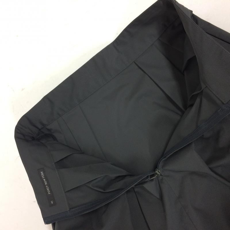 フォクシーニューヨーク FOXEYNEWYORK スカート ひざ丈スカート 40 無地 黒 / ブラック /  レディース USED 古着 中古 10004269
